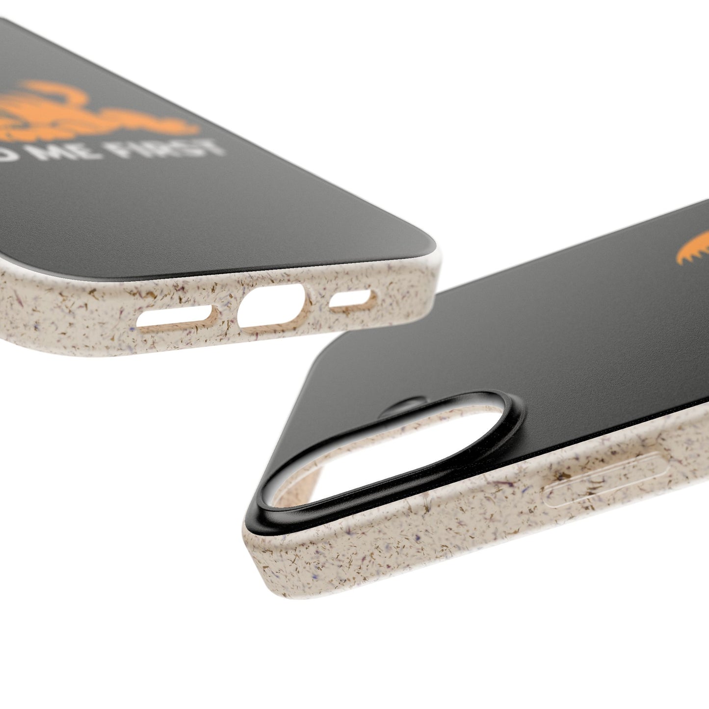 Biodegradable Phone Cases with 'Feed Me First' Design, Eco-Friendly Accessories, Cat Lovers Gift, Funny Phone Supply, Sustainable Case