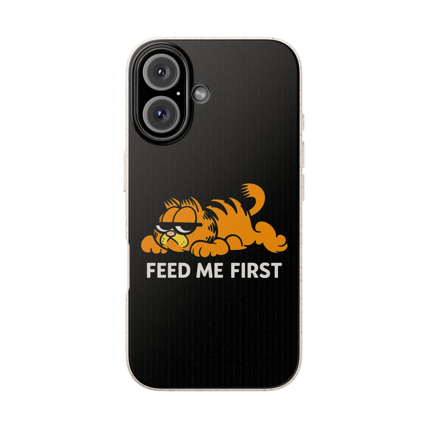 Biodegradable Phone Cases with 'Feed Me First' Design, Eco-Friendly Accessories, Cat Lovers Gift, Funny Phone Supply, Sustainable Case