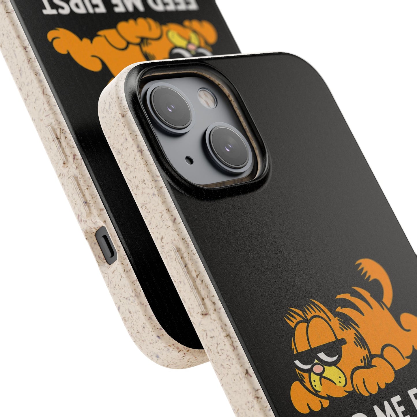 Biodegradable Phone Cases with 'Feed Me First' Design, Eco-Friendly Accessories, Cat Lovers Gift, Funny Phone Supply, Sustainable Case