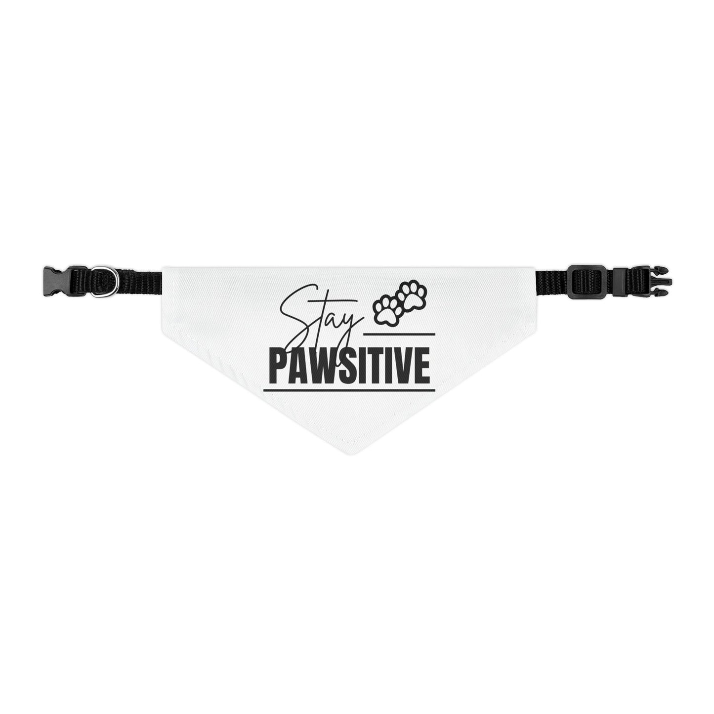 Stay Pawsitive Pet Bandana Collar | Cute Dog Accessory for Happy Pets, Dog Gifts, Pet Fashion, Fun Dogwear