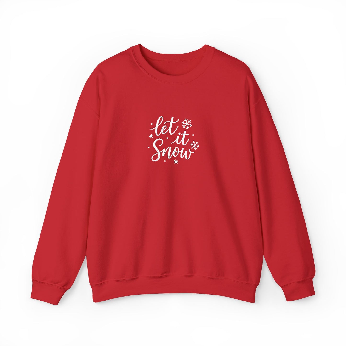Christmas Crewneck Sweatshirt - Cute 'Let it Snow' Design by PurePaws
