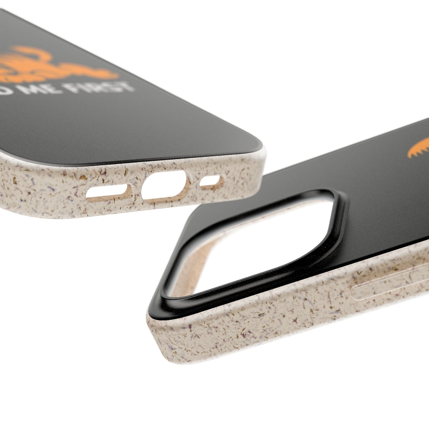 Biodegradable Phone Cases with 'Feed Me First' Design, Eco-Friendly Accessories, Cat Lovers Gift, Funny Phone Supply, Sustainable Case