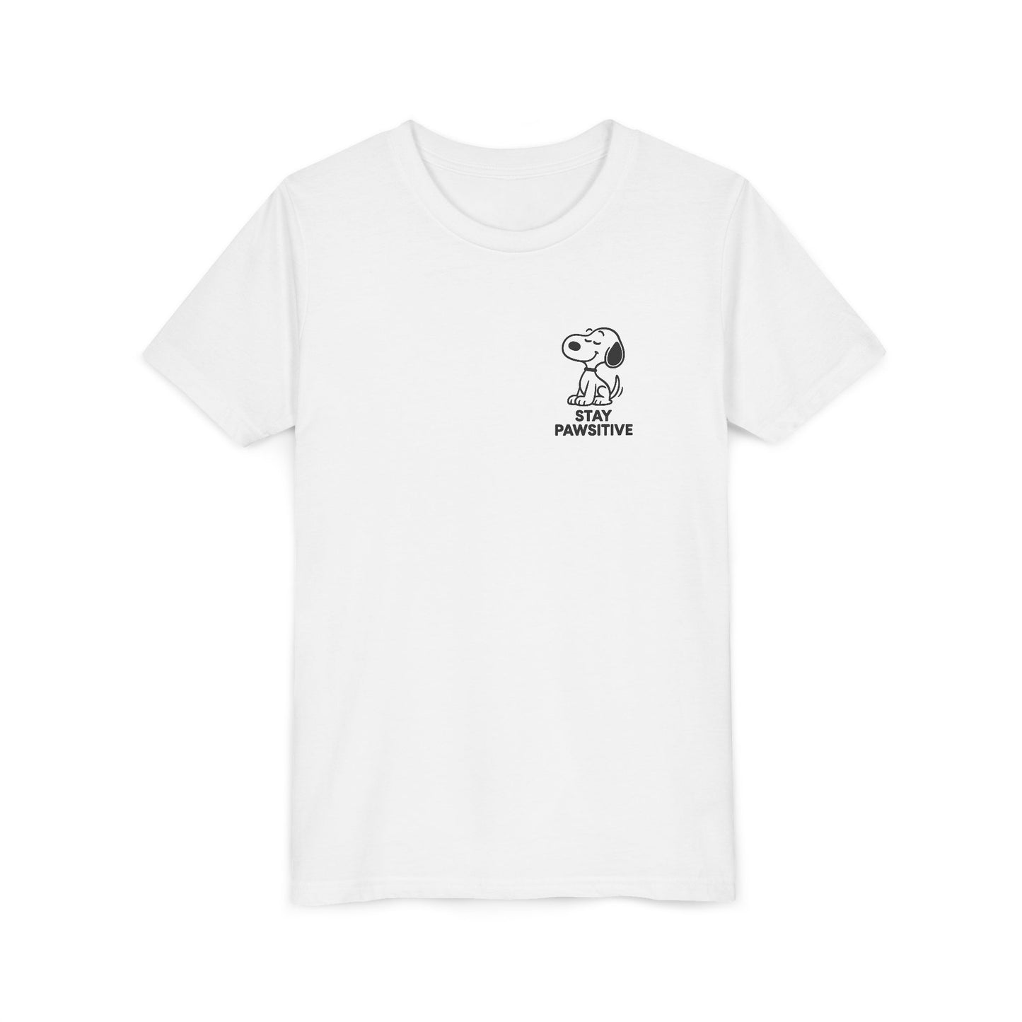 Youth Short Sleeve Tee - Stay Paw-sitive, Kids T-Shirt, Funny Animal Tee, Gift for Pet Lovers, Birthday Party Wear, Cute Summer Top
