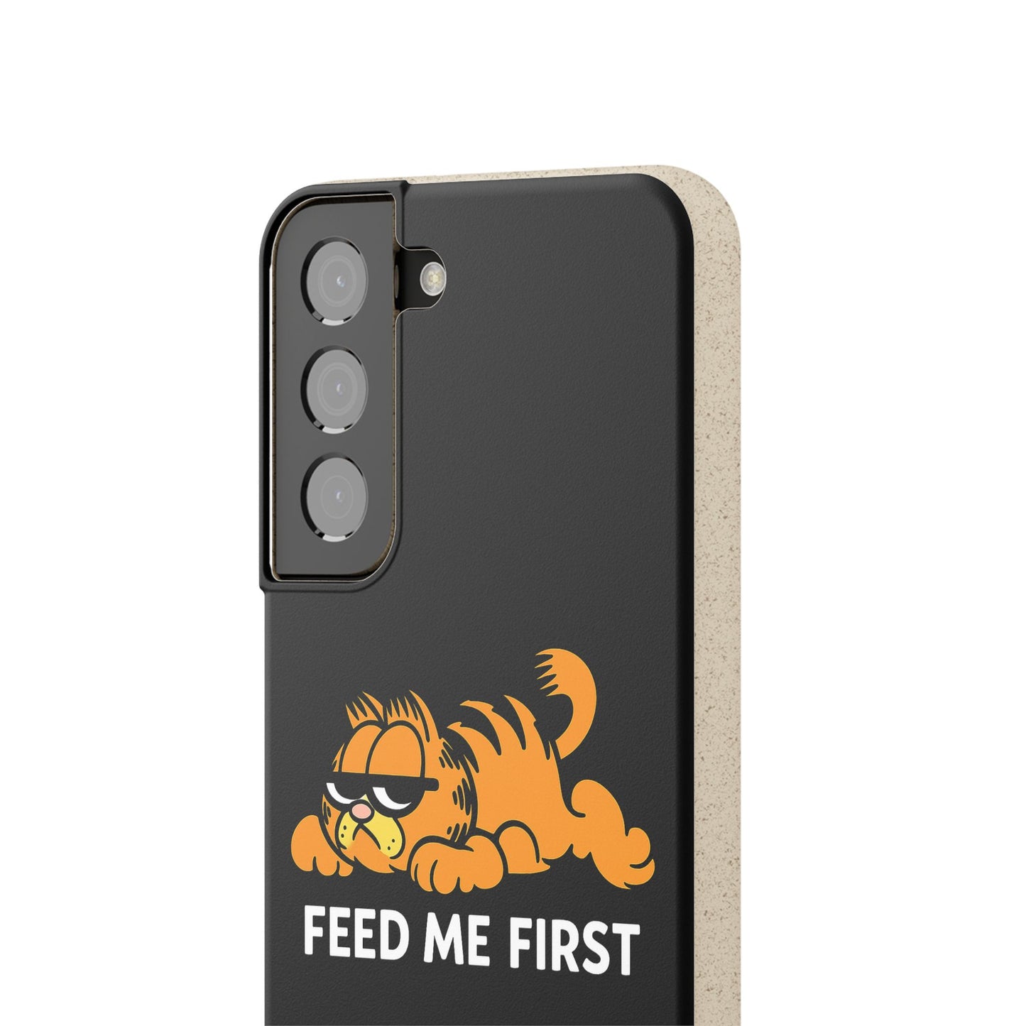 Biodegradable Phone Cases with 'Feed Me First' Design, Eco-Friendly Accessories, Cat Lovers Gift, Funny Phone Supply, Sustainable Case