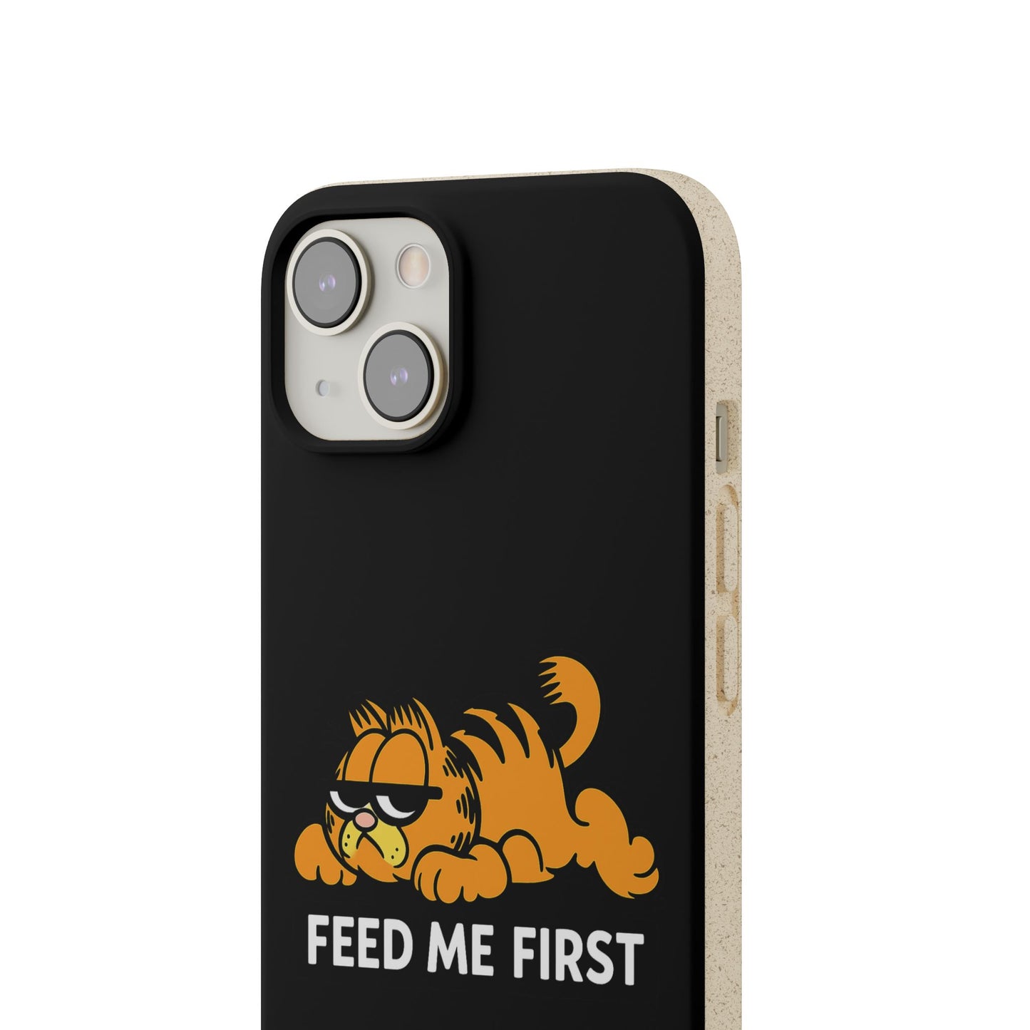 Biodegradable Phone Cases with 'Feed Me First' Design, Eco-Friendly Accessories, Cat Lovers Gift, Funny Phone Supply, Sustainable Case