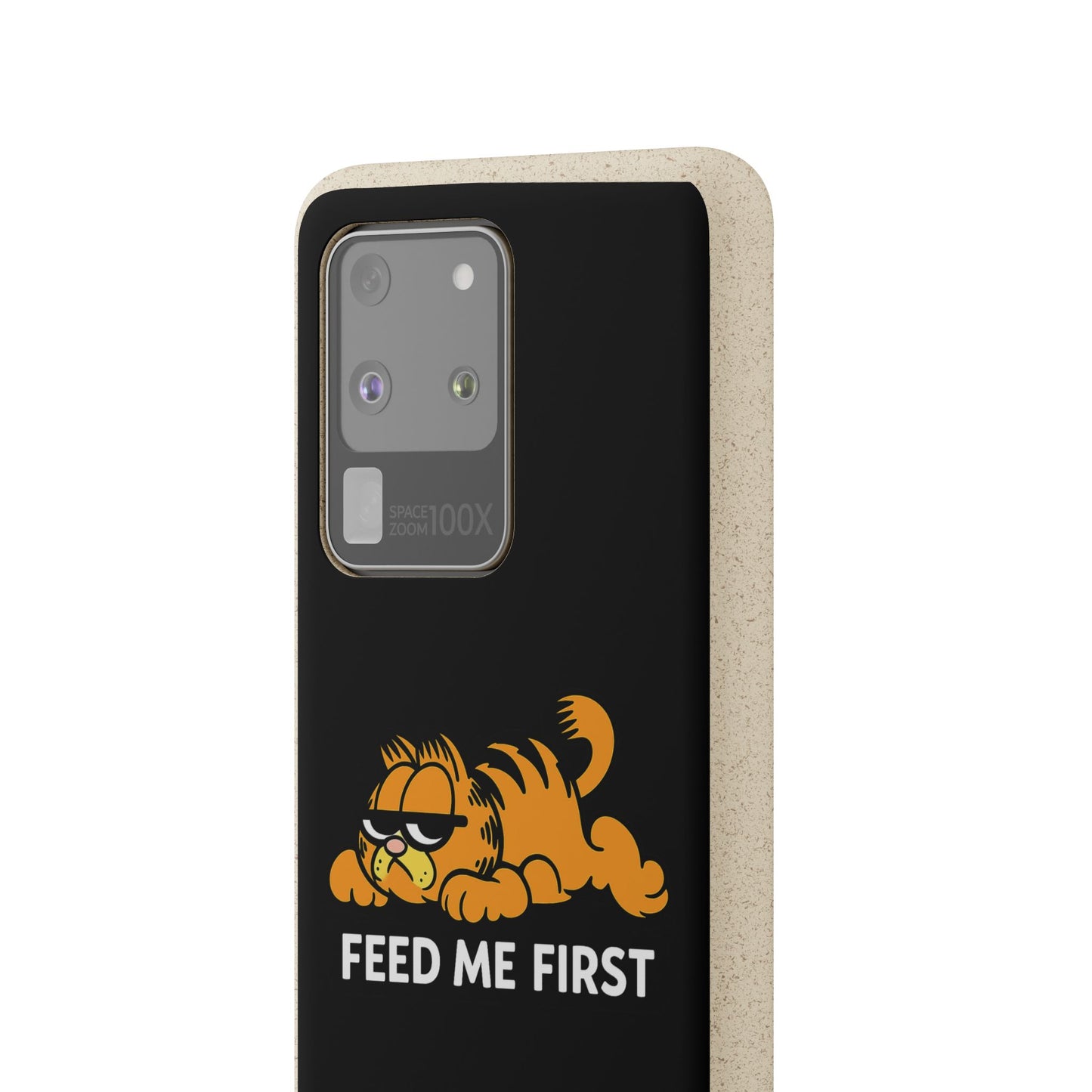Biodegradable Phone Cases with 'Feed Me First' Design, Eco-Friendly Accessories, Cat Lovers Gift, Funny Phone Supply, Sustainable Case