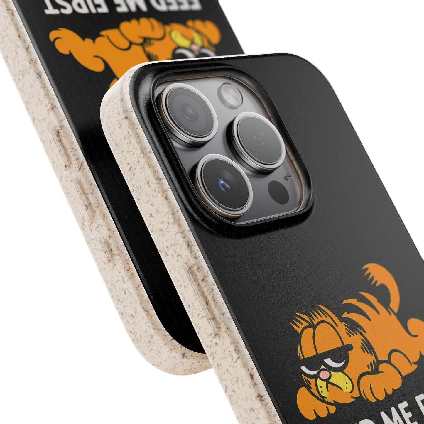 Biodegradable Phone Cases with 'Feed Me First' Design, Eco-Friendly Accessories, Cat Lovers Gift, Funny Phone Supply, Sustainable Case