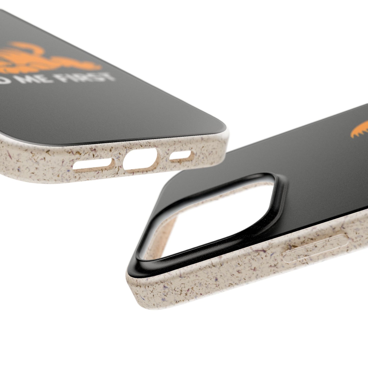 Biodegradable Phone Cases with 'Feed Me First' Design, Eco-Friendly Accessories, Cat Lovers Gift, Funny Phone Supply, Sustainable Case