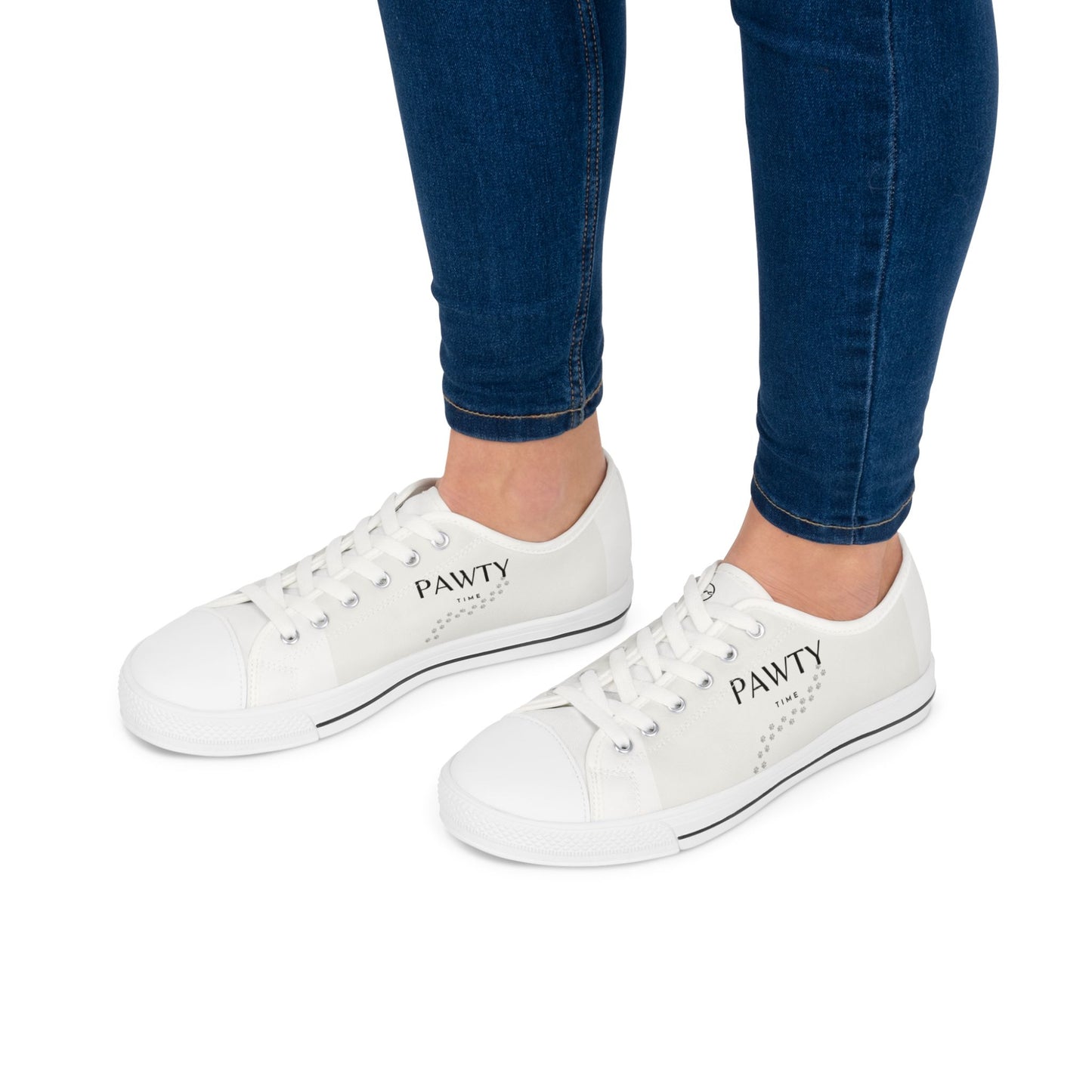 Low Top Sneakers - Cute Woman Pawty Time Shoes from PurePaws