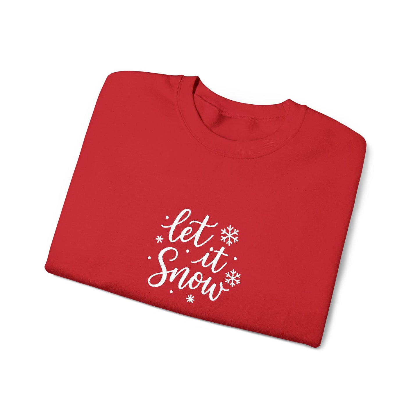 Christmas Crewneck Sweatshirt - Cute 'Let it Snow' Design by PurePaws