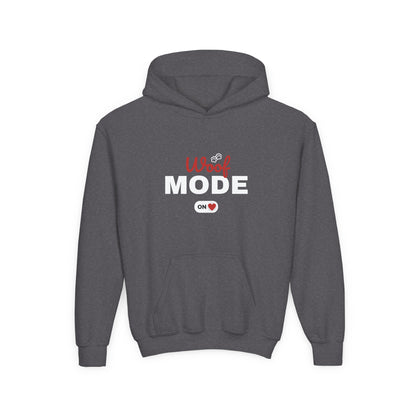 Kids Woof Mode Hoodie, Dog Lover Sweatshirt, Cute Pet Gift, Playful Pup Apparel, Comfy Kids Hoodie, Animal Lover Merch