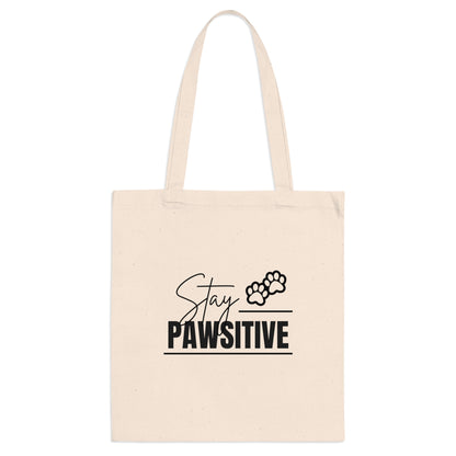 Pawsitive Vibes Tote Bag - Perfect for Pet Lovers, Eco-Friendly, Gift for Dog Owners, Shopping, Everyday Use