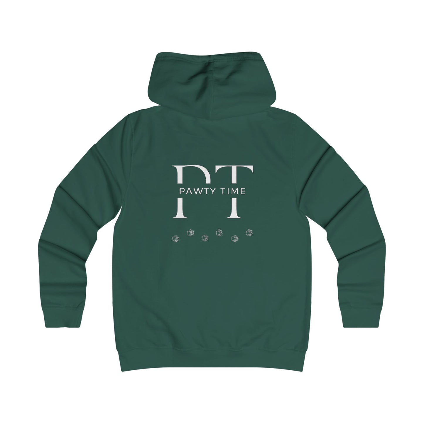 College Hoodie - Pawty Time Paw Print Design