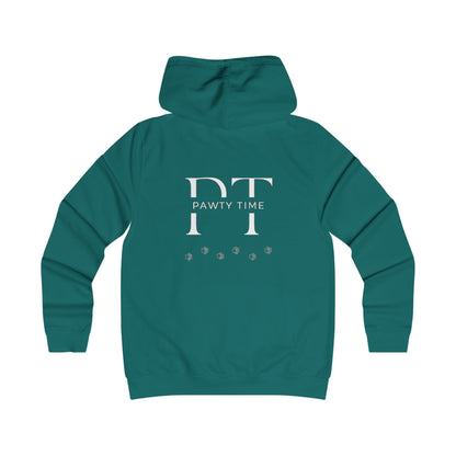 College Hoodie - Pawty Time Paw Print Design