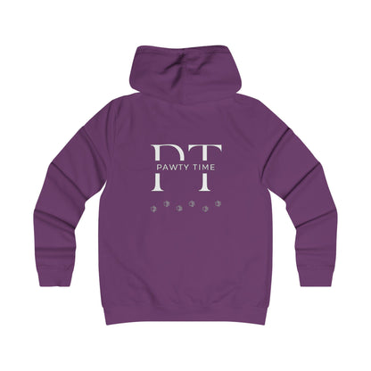 College Hoodie - Pawty Time Paw Print Design