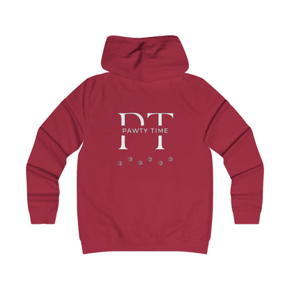 College Hoodie - Pawty Time Paw Print Design
