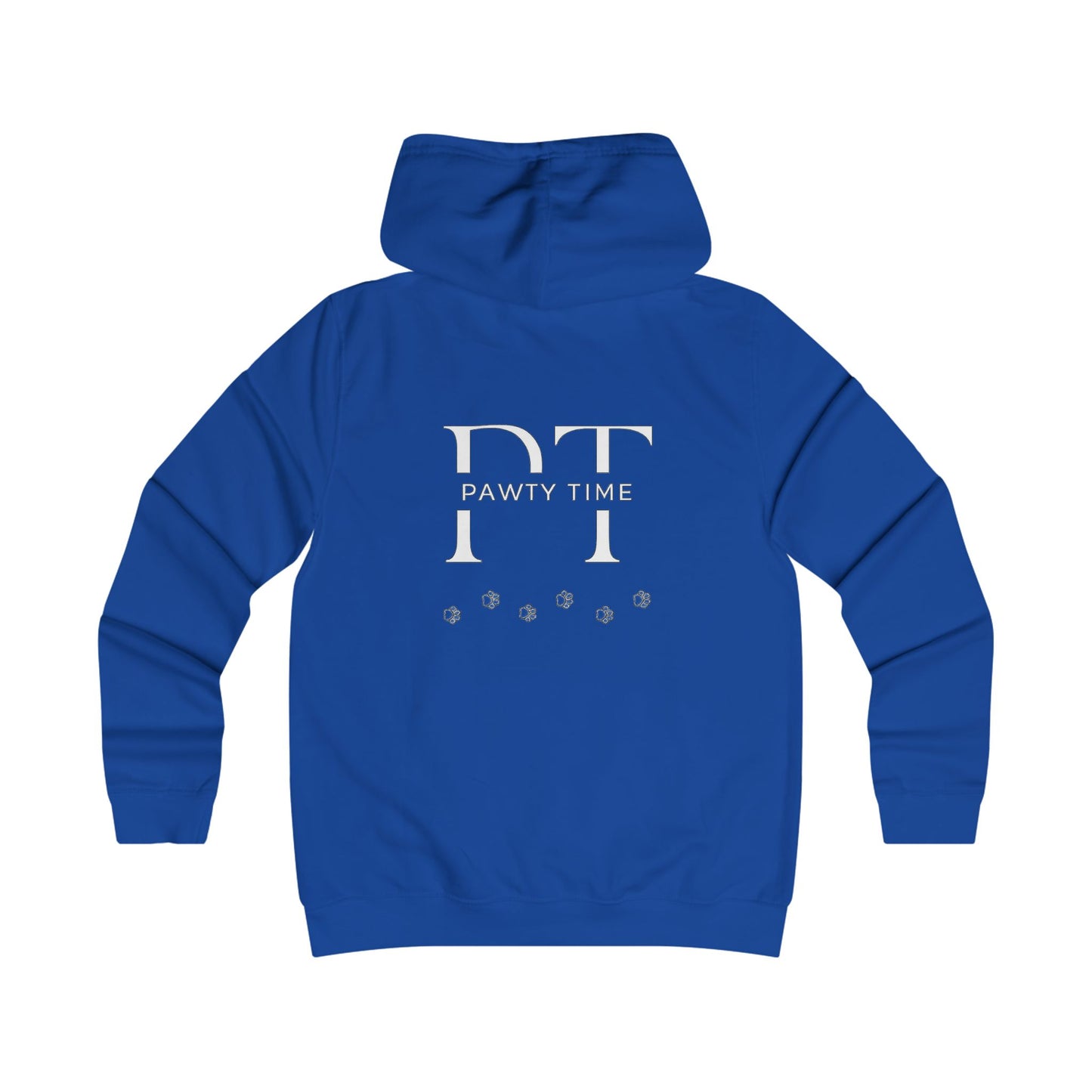 College Hoodie - Pawty Time Paw Print Design
