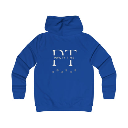 College Hoodie - Pawty Time Paw Print Design