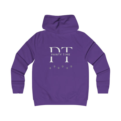 College Hoodie - Pawty Time Paw Print Design