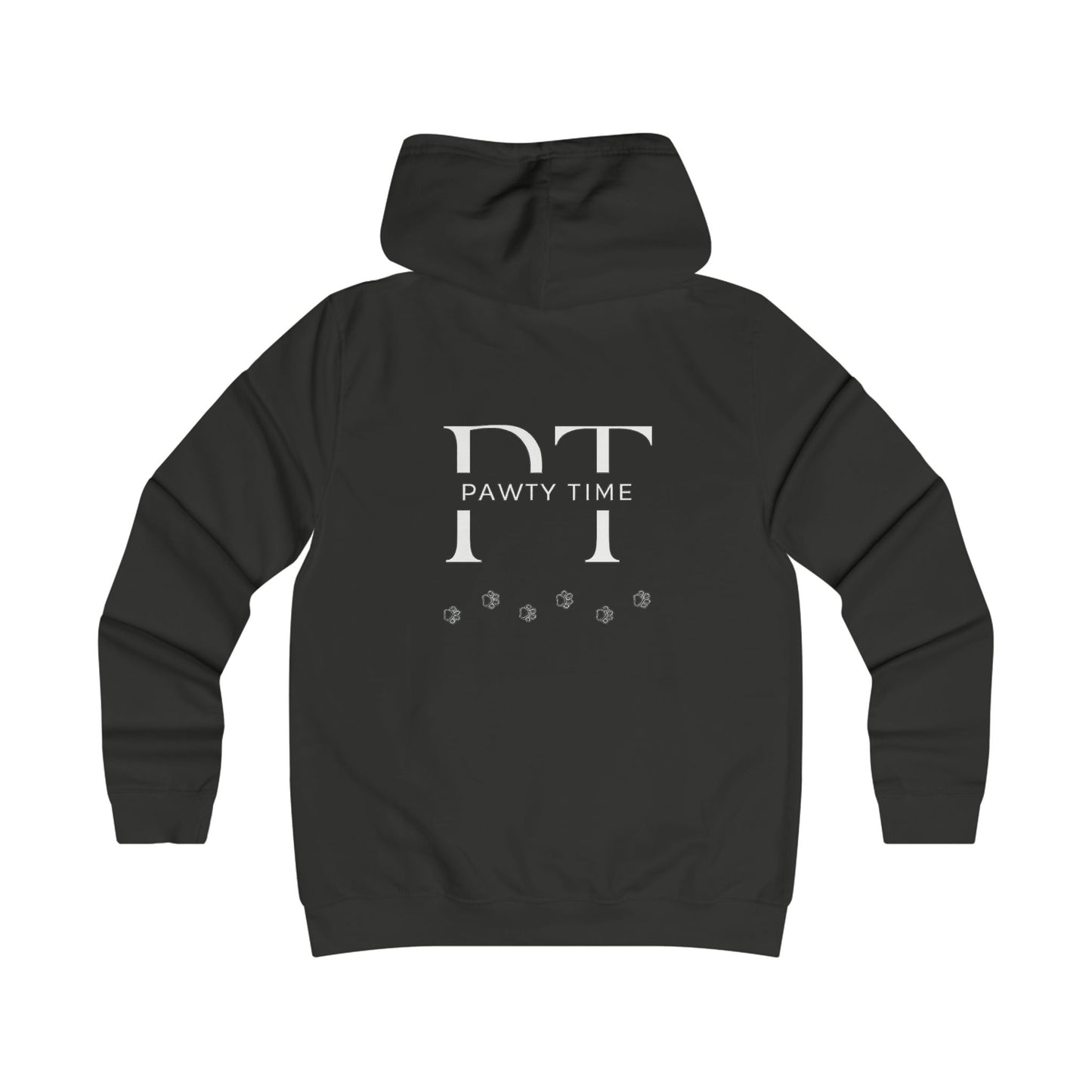 College Hoodie - Pawty Time Paw Print Design