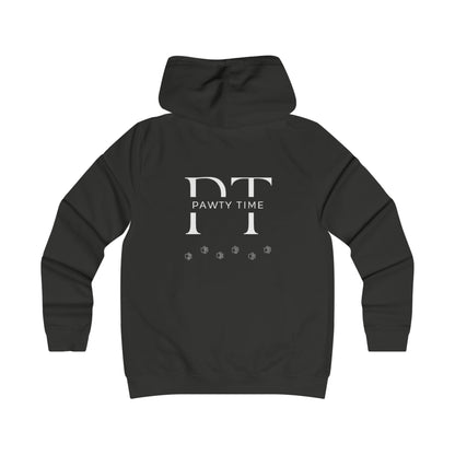 College Hoodie - Pawty Time Paw Print Design