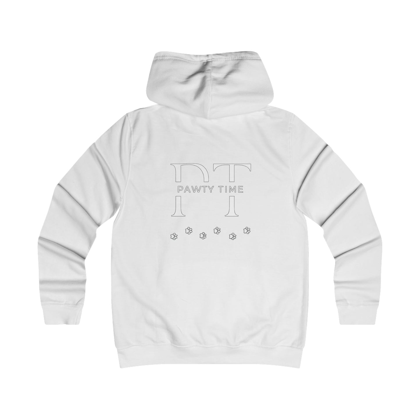 College Hoodie - Pawty Time Paw Print Design