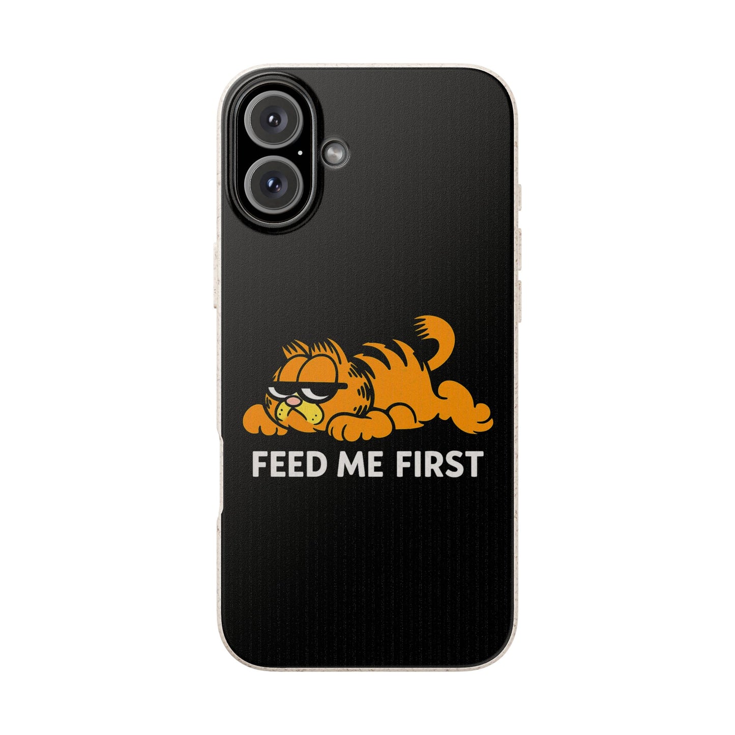 Biodegradable Phone Cases with 'Feed Me First' Design, Eco-Friendly Accessories, Cat Lovers Gift, Funny Phone Supply, Sustainable Case