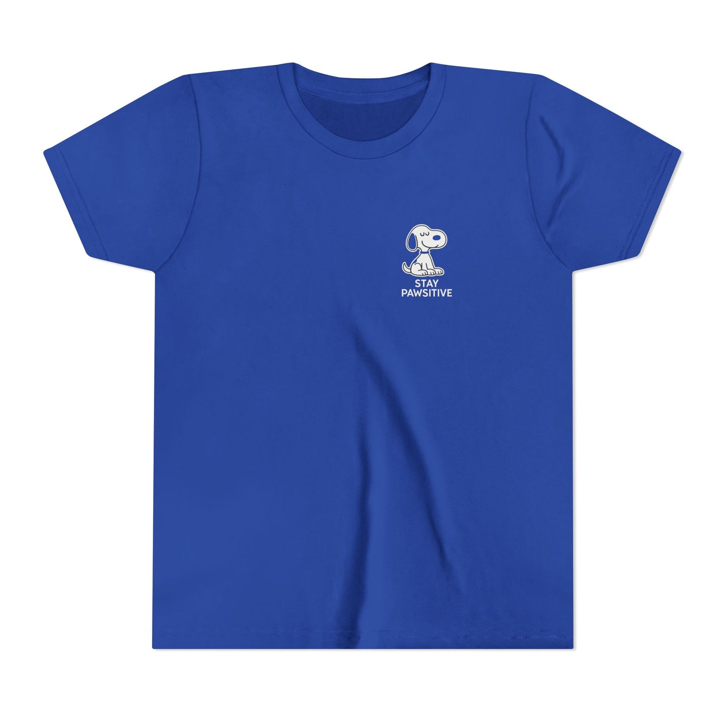 Youth Short Sleeve Tee with Stay Positive Design, Cool Kids Shirt, Motivational Gift, Back to School Outfit, Trendy Graphic Tee