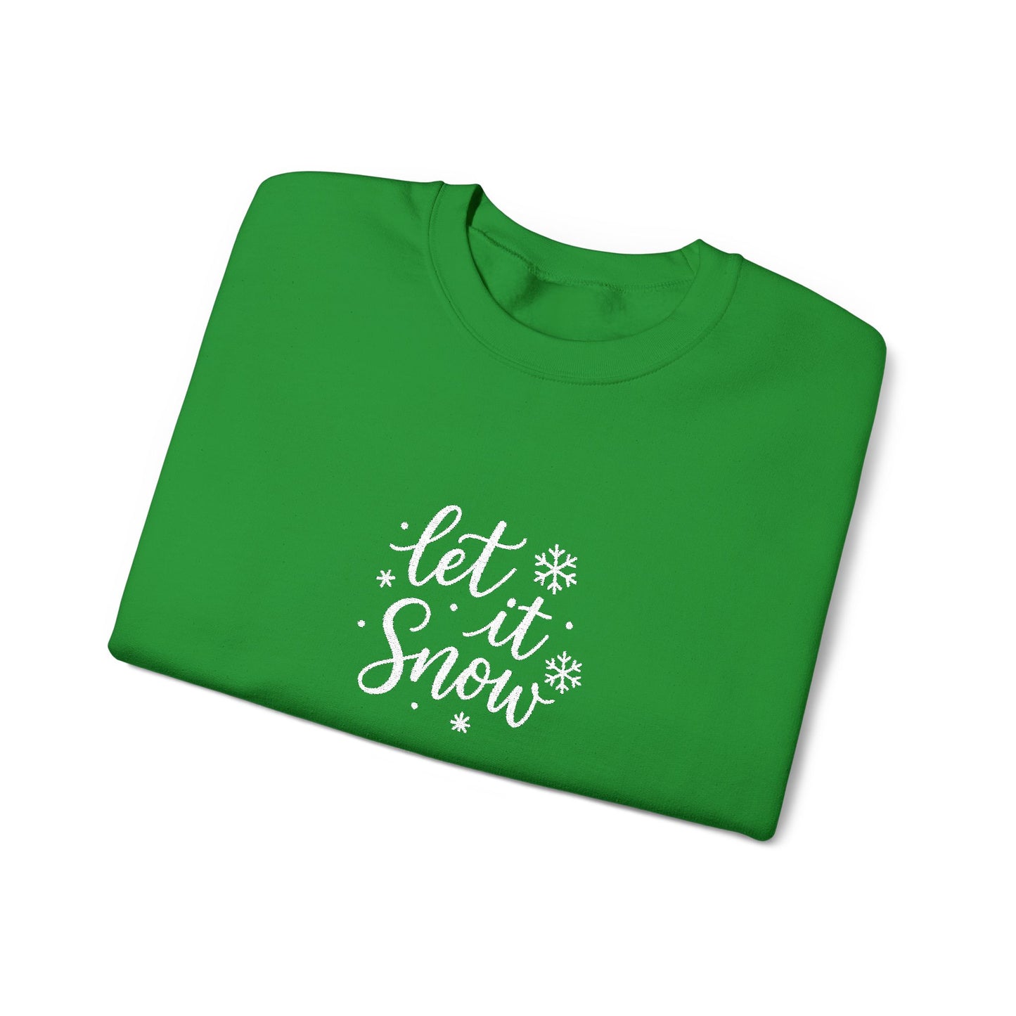 Christmas Crewneck Sweatshirt - Cute 'Let it Snow' Design by PurePaws