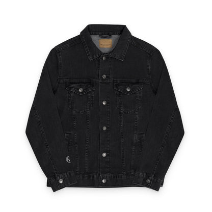 Embroidered Denim Jacket - Neutral Unisex Pawefct Day Design / Jeansjacke