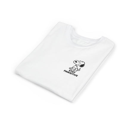 Youth Short Sleeve Tee - Stay Paw-sitive, Kids T-Shirt, Funny Animal Tee, Gift for Pet Lovers, Birthday Party Wear, Cute Summer Top