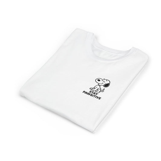 Youth Short Sleeve Tee - Stay Paw-sitive, Kids T-Shirt, Funny Animal Tee, Gift for Pet Lovers, Birthday Party Wear, Cute Summer Top