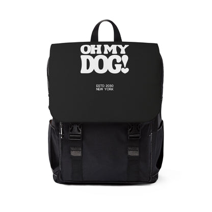 Funny Dog Lover Shoulder Backpack - Casual Bag for Pet Owners, Unisex Tote, Gift for Dog Lovers, Everyday Use, Stylish Pet Accessory