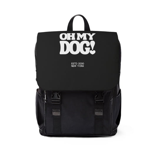 Funny Dog Lover Shoulder Backpack - Casual Bag for Pet Owners, Unisex Tote, Gift for Dog Lovers, Everyday Use, Stylish Pet Accessory
