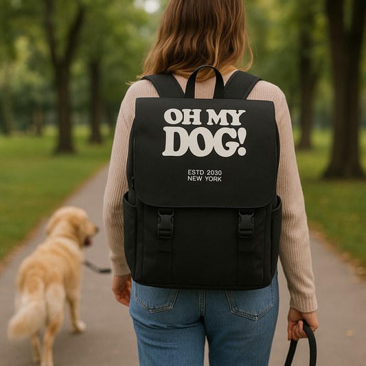 Funny Dog Lover Shoulder Backpack - Casual Bag for Pet Owners, Unisex Tote, Gift for Dog Lovers, Everyday Use, Stylish Pet Accessory