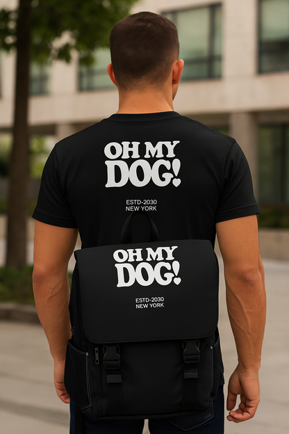 Funny Dog Lover Shoulder Backpack - Casual Bag for Pet Owners, Unisex Tote, Gift for Dog Lovers, Everyday Use, Stylish Pet Accessory