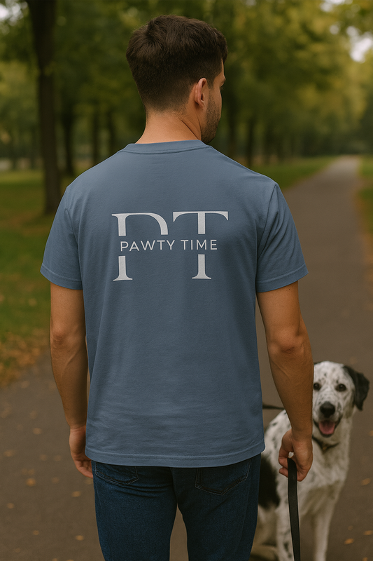 Pawty Time T-shirt for Men - Unisex Garment-Dyed Shirt from PurePaws