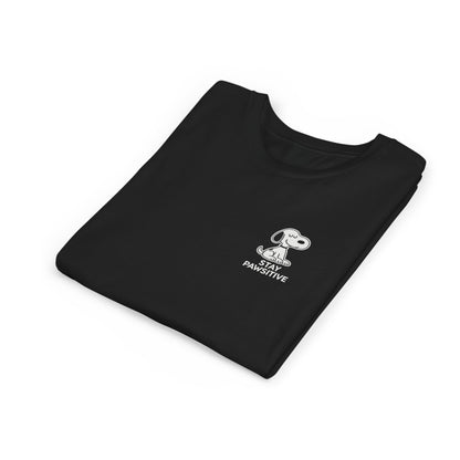 Youth Short Sleeve Tee with Stay Positive Design, Cool Kids Shirt, Motivational Gift, Back to School Outfit, Trendy Graphic Tee