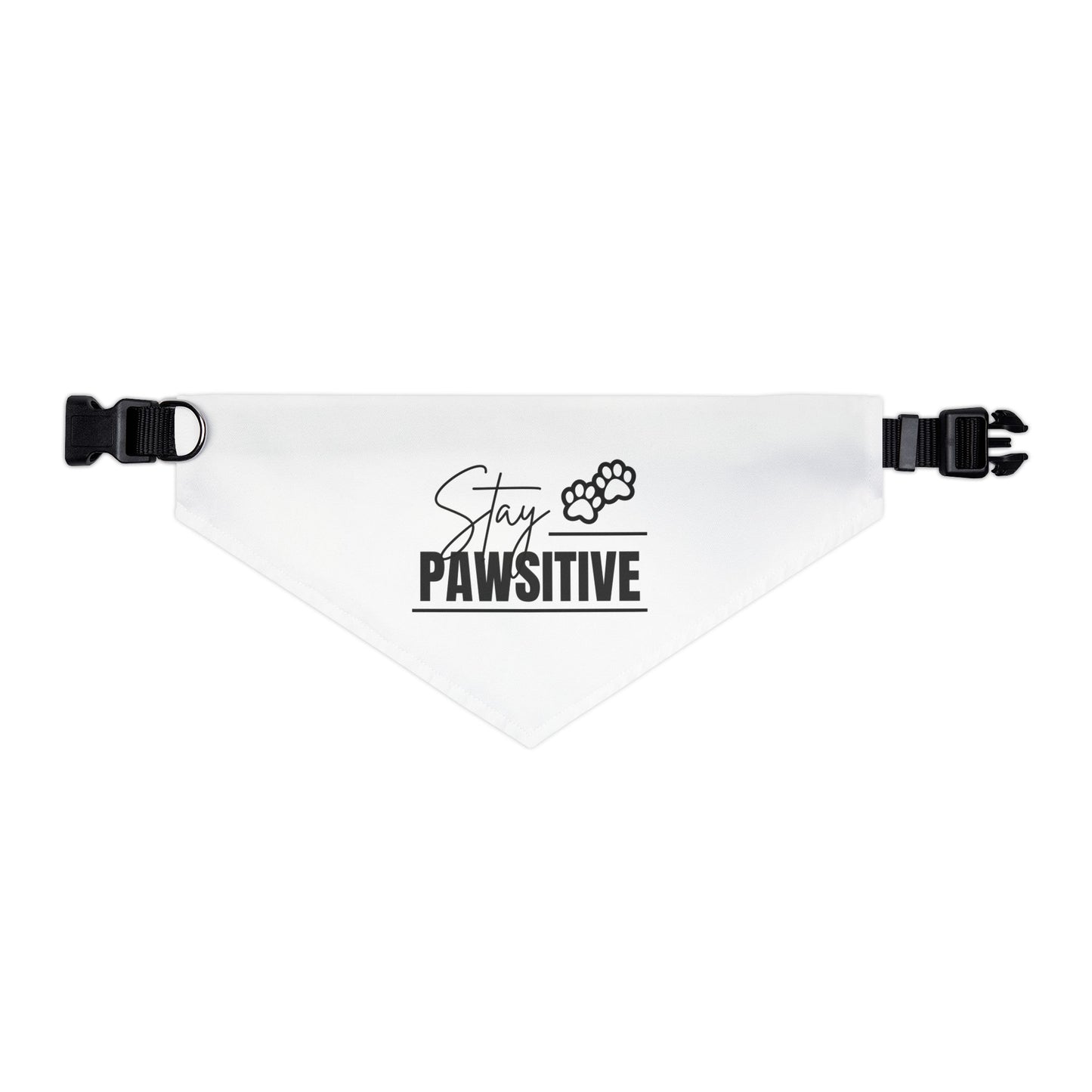 Stay Pawsitive Pet Bandana Collar | Cute Dog Accessory for Happy Pets, Dog Gifts, Pet Fashion, Fun Dogwear