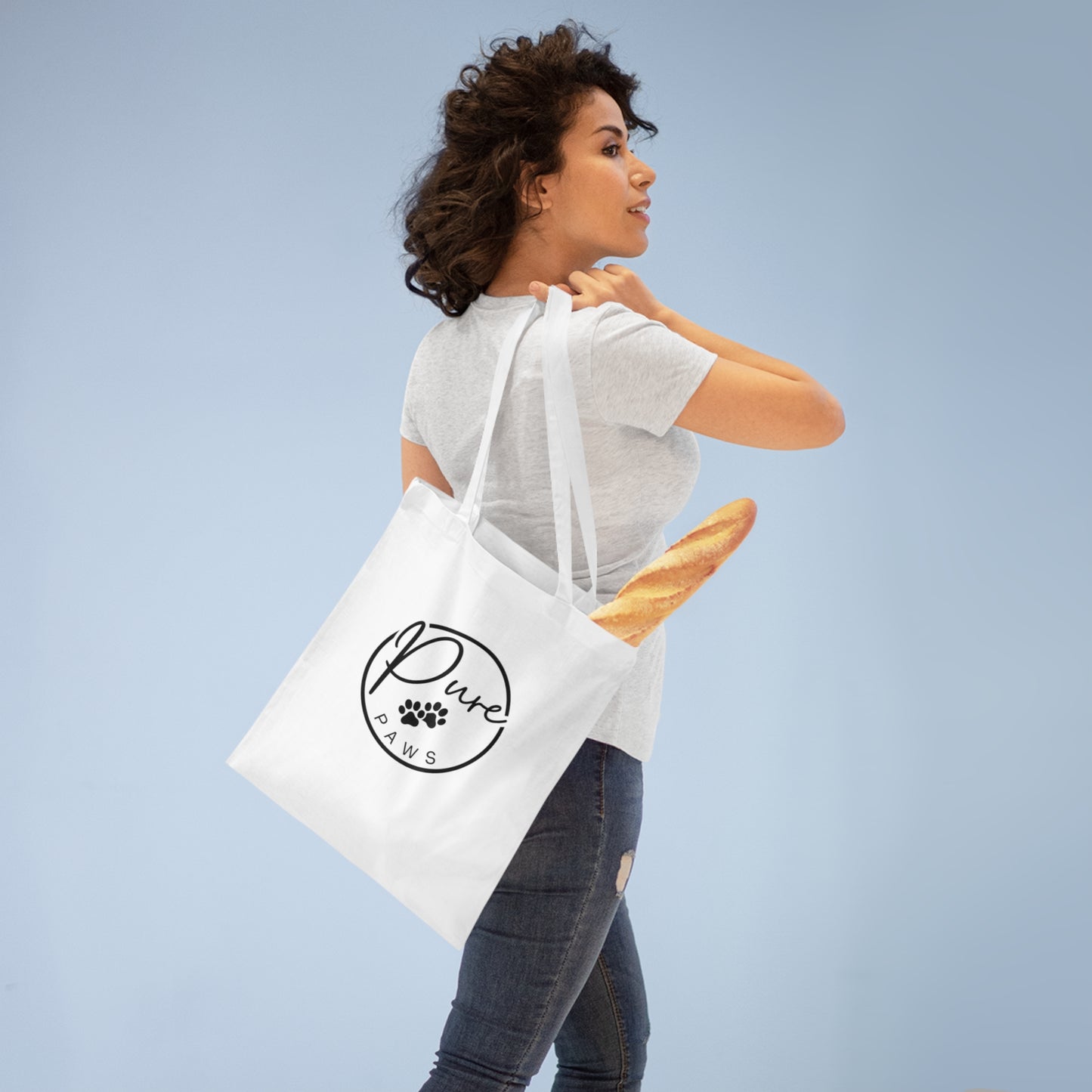 Pawsitive Vibes Tote Bag - Perfect for Pet Lovers, Eco-Friendly, Gift for Dog Owners, Shopping, Everyday Use