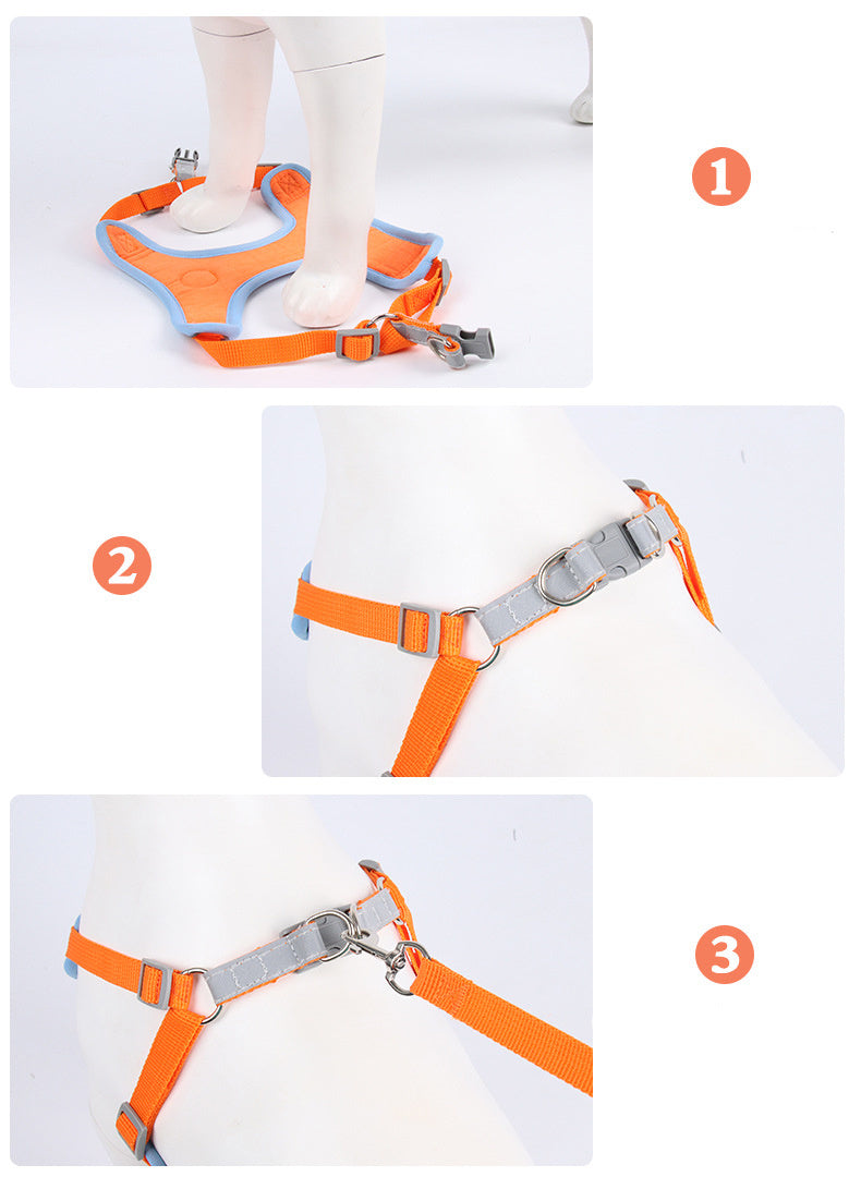 Dog Harness Cat Harness Reflective Dogs Leashs Soft Mesh Chest Strap from PurePaws