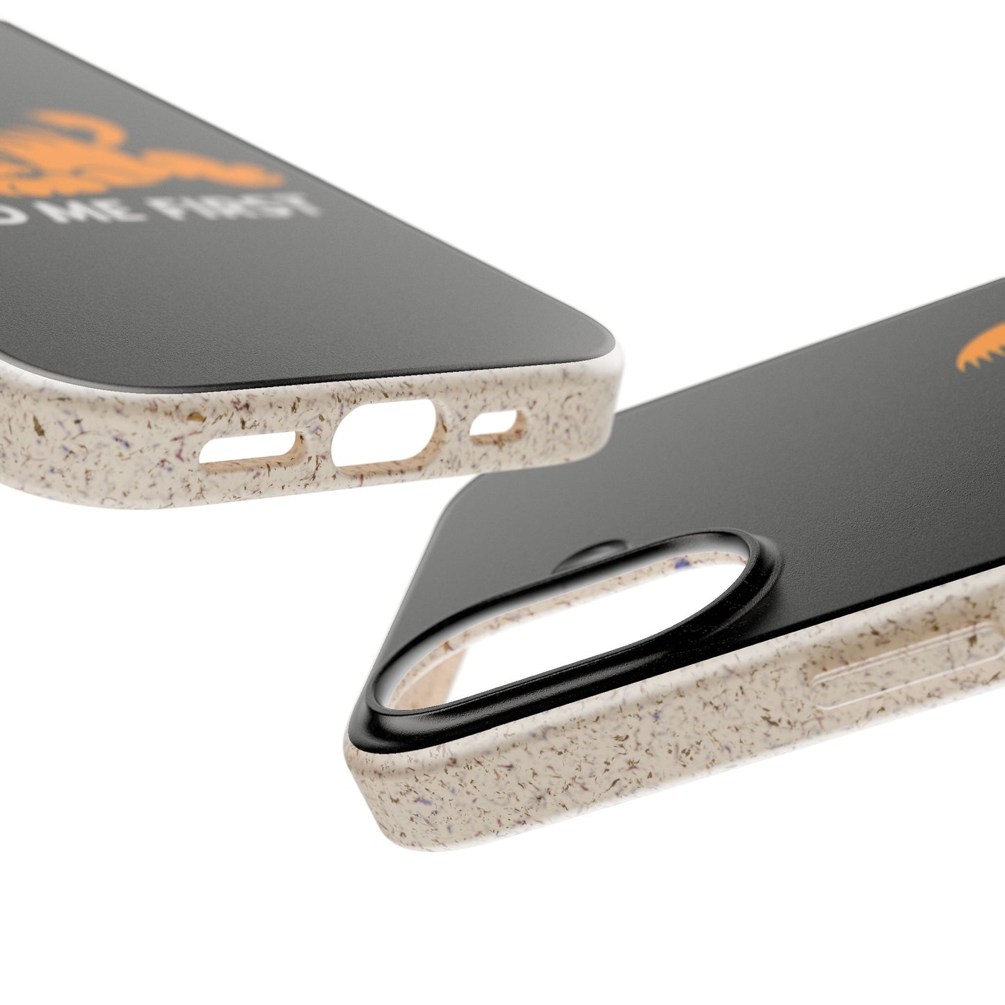 Biodegradable Phone Cases with 'Feed Me First' Design, Eco-Friendly Accessories, Cat Lovers Gift, Funny Phone Supply, Sustainable Case