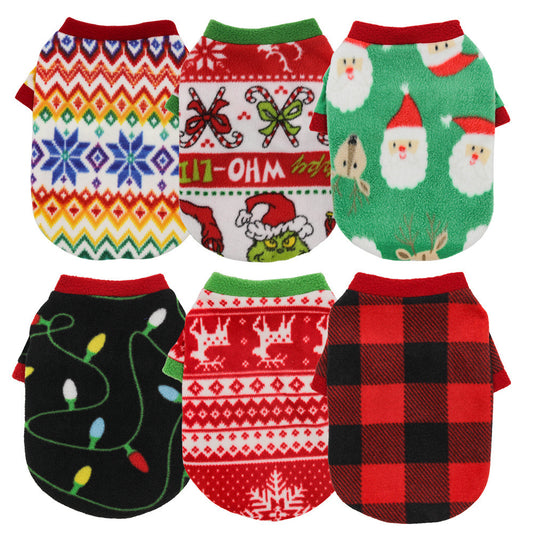 Christmas Dog Clothes Warm Fleece from PurePaws