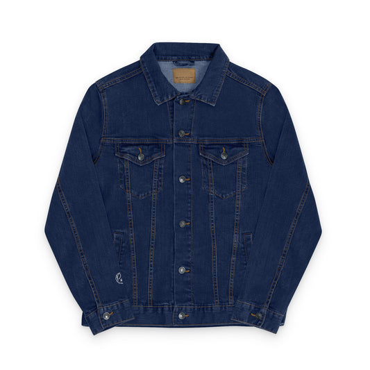 Embroidered Denim Jacket - Neutral Unisex Pawefct Day Design / Jeansjacke