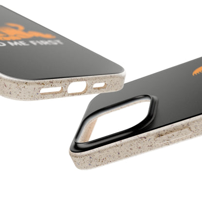 Biodegradable Phone Cases with 'Feed Me First' Design, Eco-Friendly Accessories, Cat Lovers Gift, Funny Phone Supply, Sustainable Case