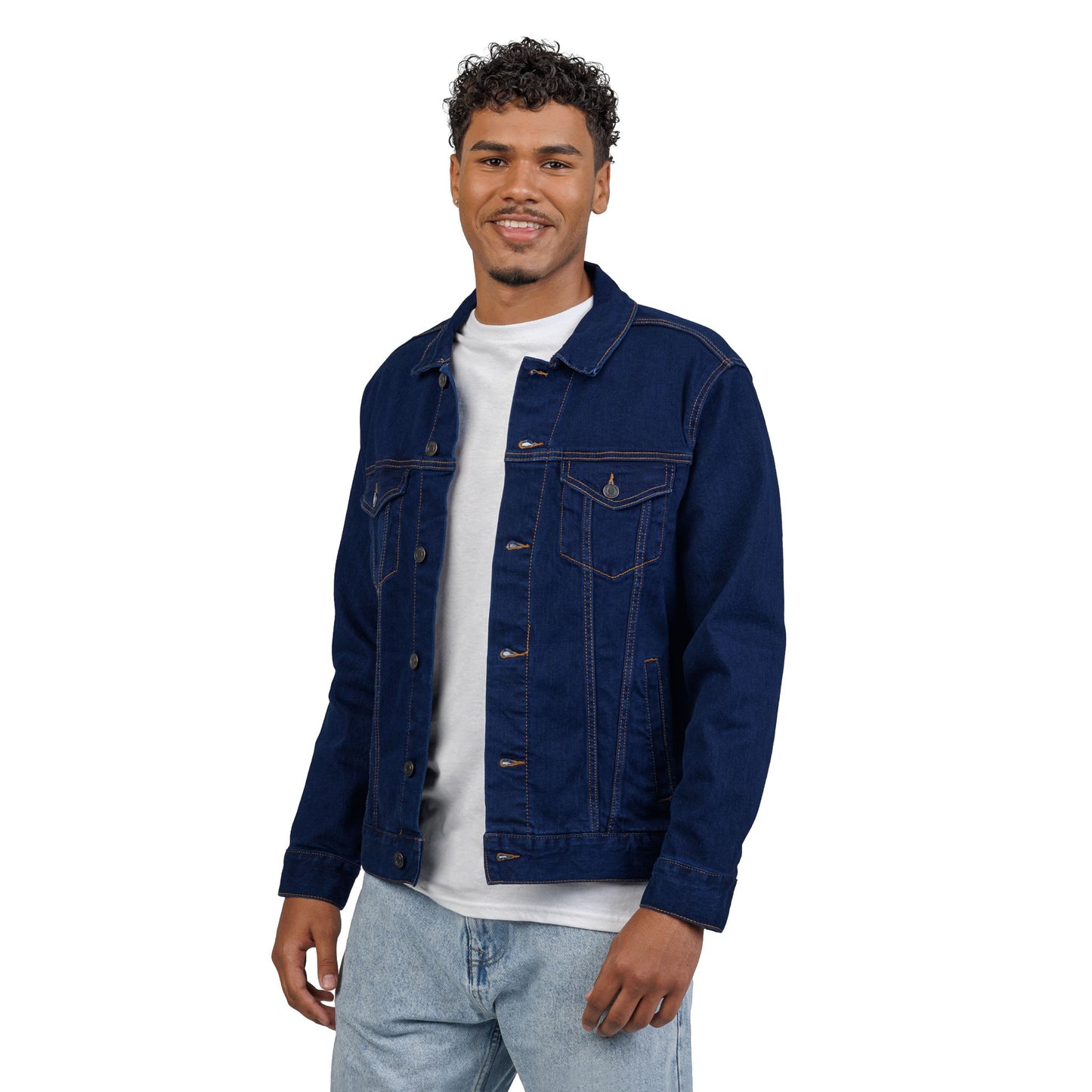 Embroidered Denim Jacket - Neutral Unisex Pawefct Day Design / Jeansjacke