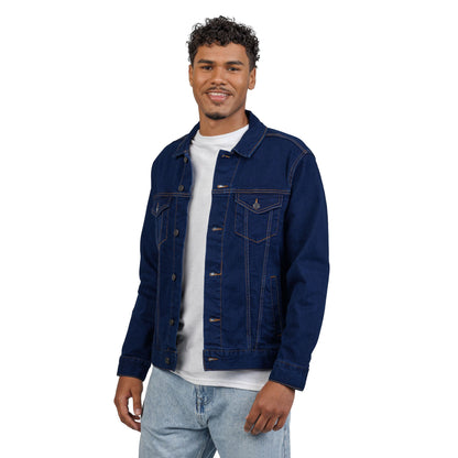 Embroidered Denim Jacket - Neutral Unisex Pawefct Day Design / Jeansjacke
