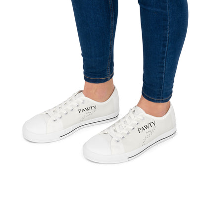 Low Top Sneakers - Cute Woman Pawty Time Shoes from PurePaws