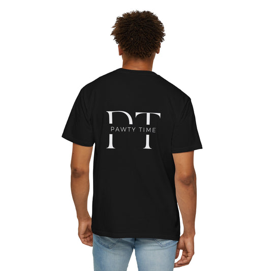 Pawty Time T-shirt for Men - Unisex Garment-Dyed Shirt from PurePaws