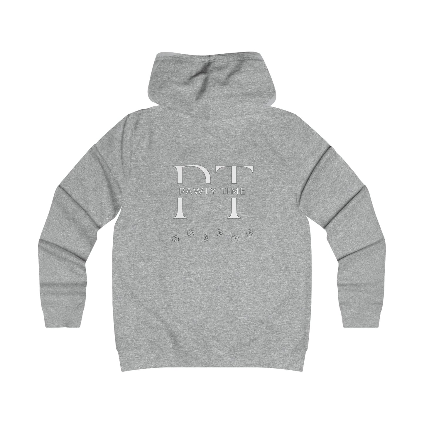 College Hoodie - Pawty Time Paw Print Design